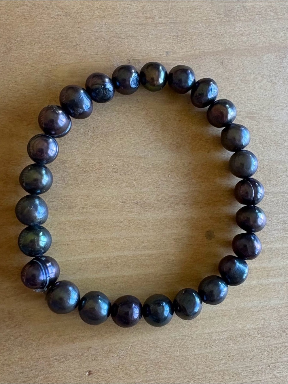 Freshwater Peacock Pearl Beaded Stretch Bracelet